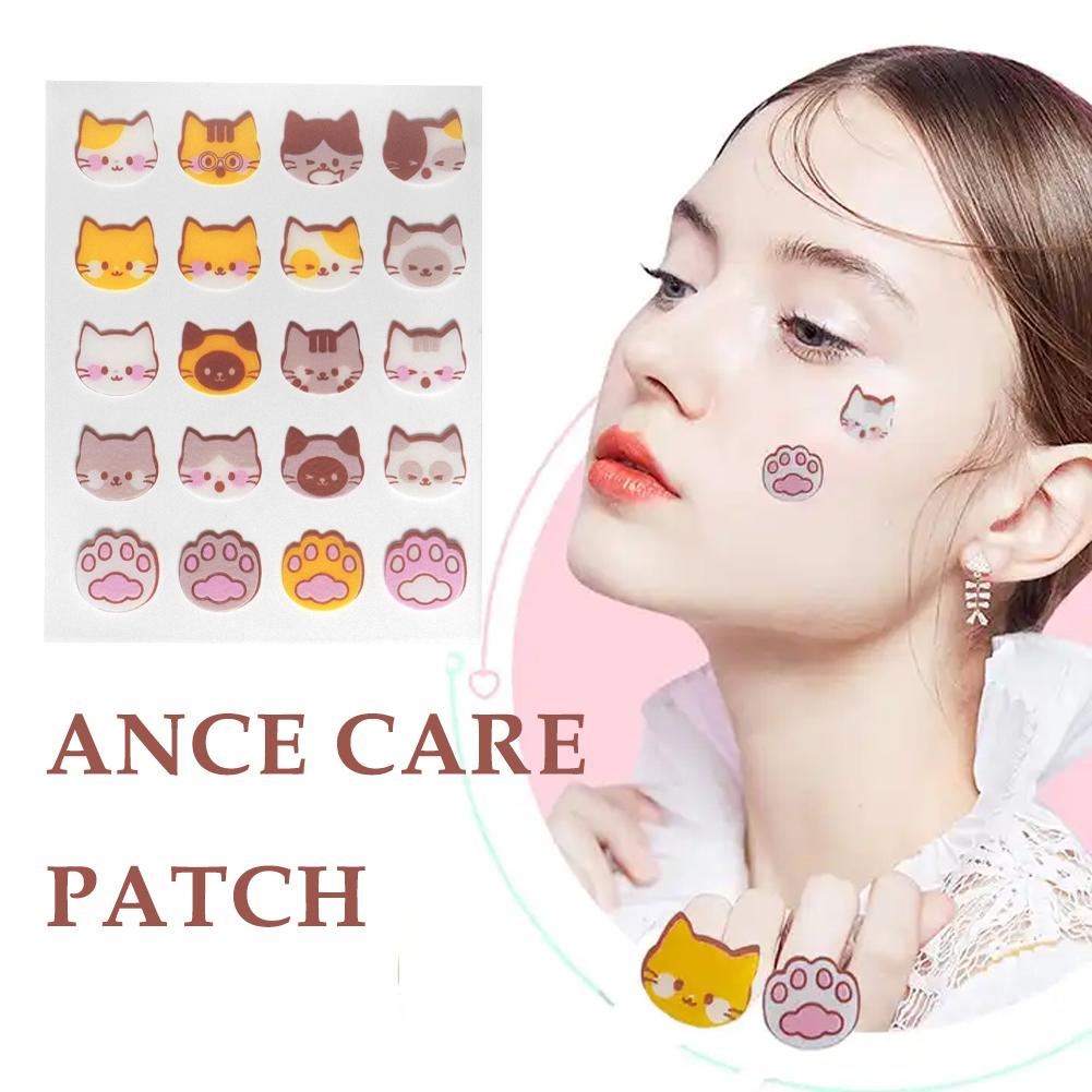 Cute Cat Pimple Patches Paw Design Acne Patch Hydrocolloid Face