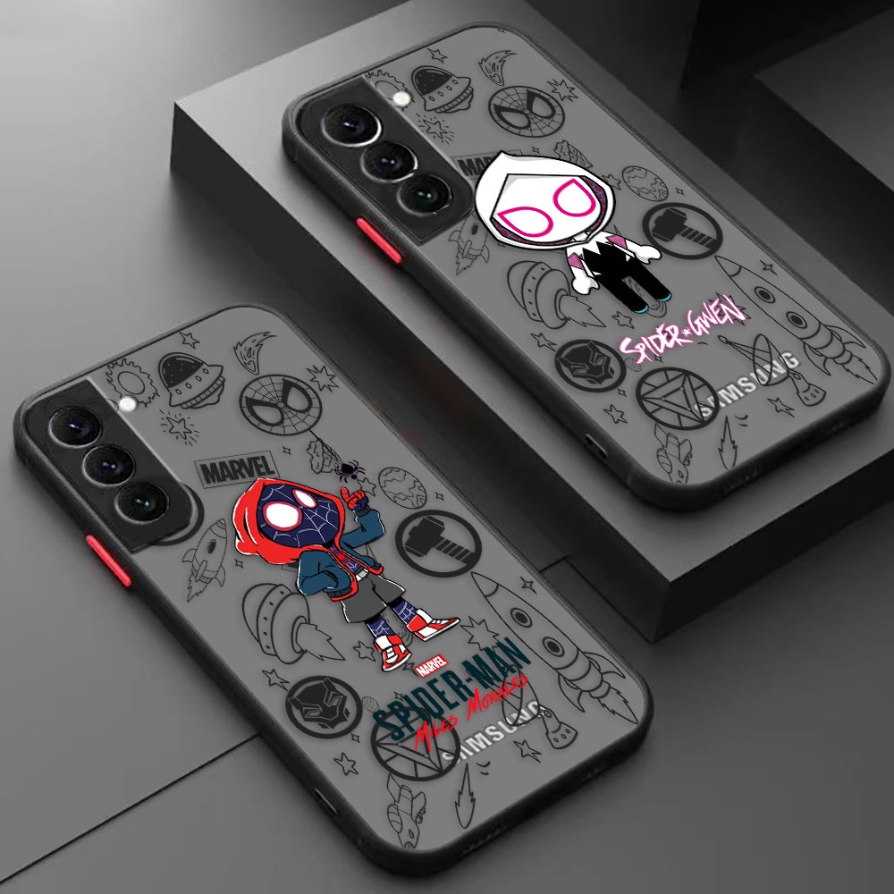 Spiderman Miles Spider Gwen Marvel Heroes Matte Cell Phone Case For ...