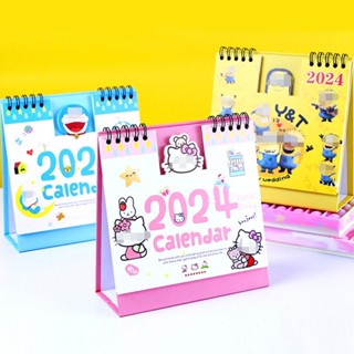 2024 Sanrio Cartoon Calendar Hello Kitty Cinnamoroll My Melody Portable