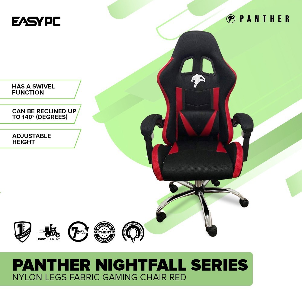 EasyPC Panther Nightfall Series Nylon Legs/ with Footrest Fabric