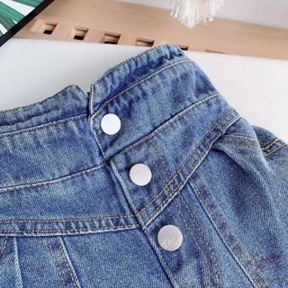 Korean Kids Girls Fashion Loose Straight-leg Jeans Trousers | Shopee ...