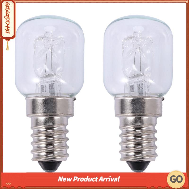 2x E14 High Temperature Bulb 500 Degrees 25W Halogen Bubble Oven Bulb ...