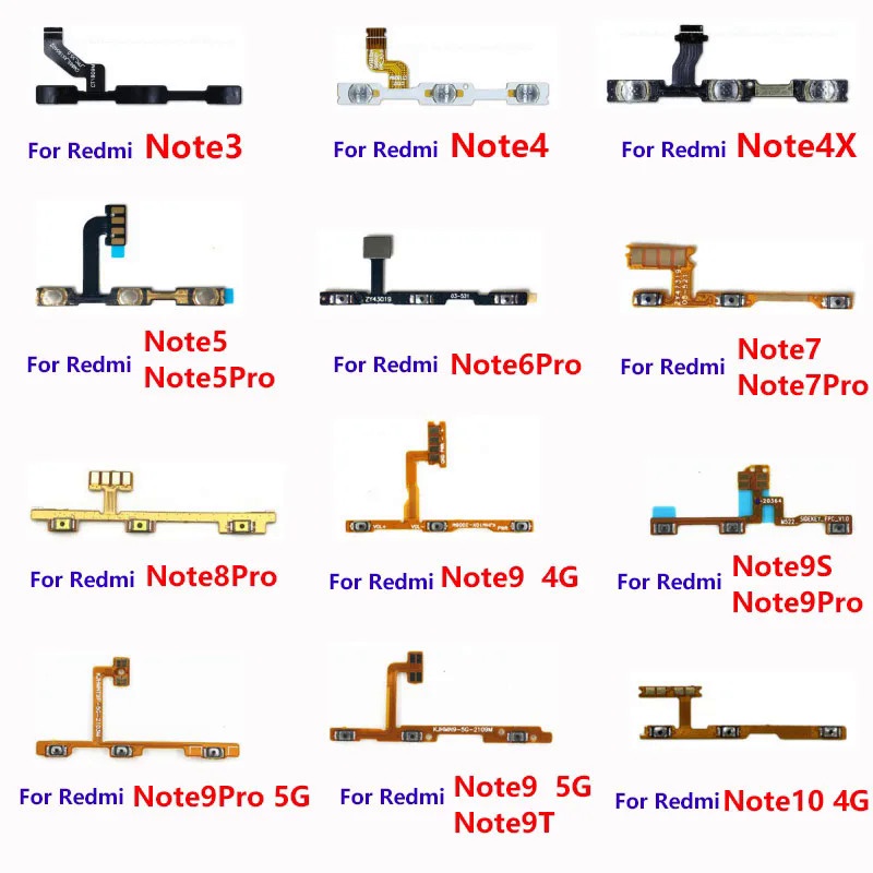 Power On Off Button Volume Switch Key Control Flex Cable Ribbon For ...