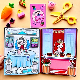 Toca Life World Quiet Book Toca Boca Ice and Fire paper doll house ...