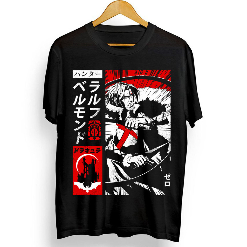 T-shirt Dracula Castlevania - Symbole Symphony Of The Night, Noir, Unisexe, Marque My01xop, Coton Gildan 5000