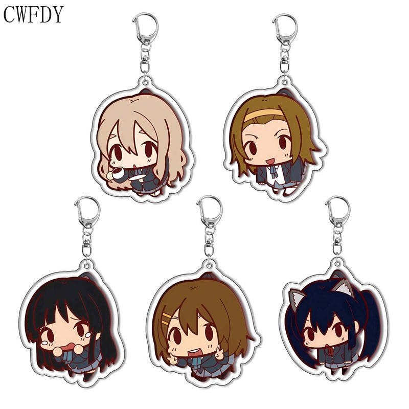 K-ON Anime keychain and standee! Acrylic Hirasawa Yui Akiyama Mio ...