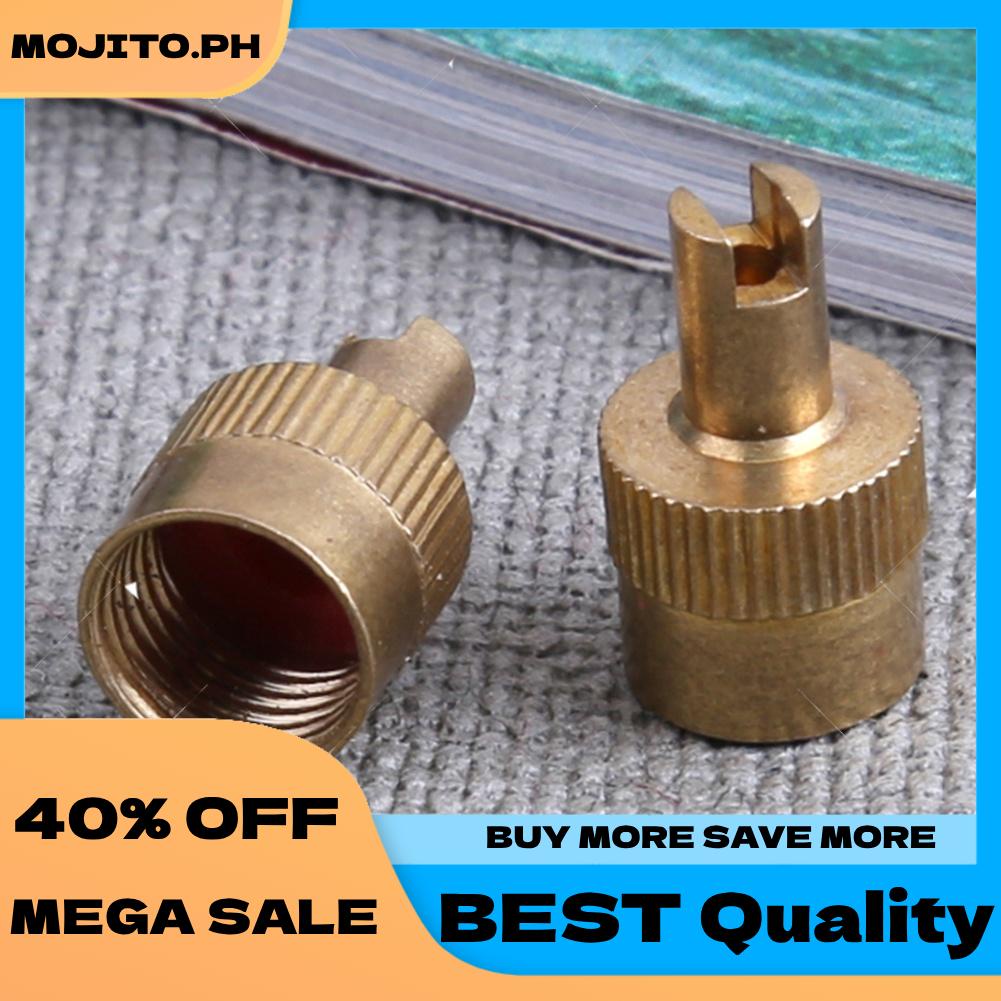 MOJITO MOTO 10pcs Coppe Slotted Head Valve Stem Caps for Car Motorcycle ...