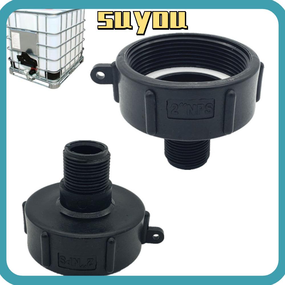 SUYO IBC Ton Barrel Connector, S60 Plastic IBC Tank Adapter, IBC