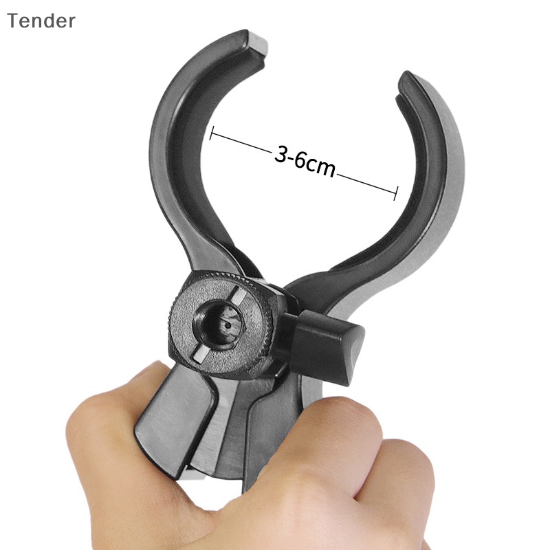 2-Pack Black Universal Microphone Clip Holders – Butterfly Style With 5/8" To 3/8" Adapters For Handheld Mics