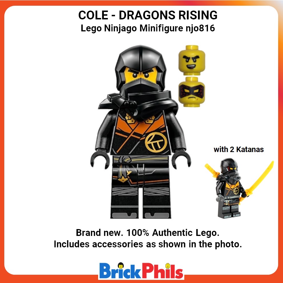 Lego Ninjago Minifigure njo816 Cole - Dragons Rising | Shopee Philippines