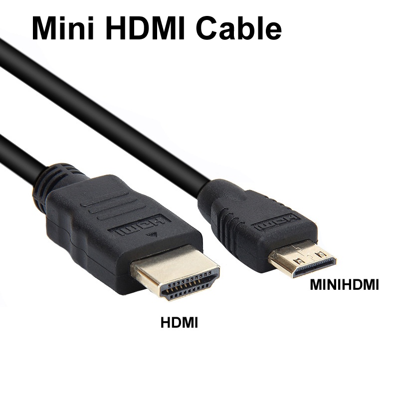 Mini HDMI to HDMI Cable 1080p 3D Gold Plated For laptop Camera DV