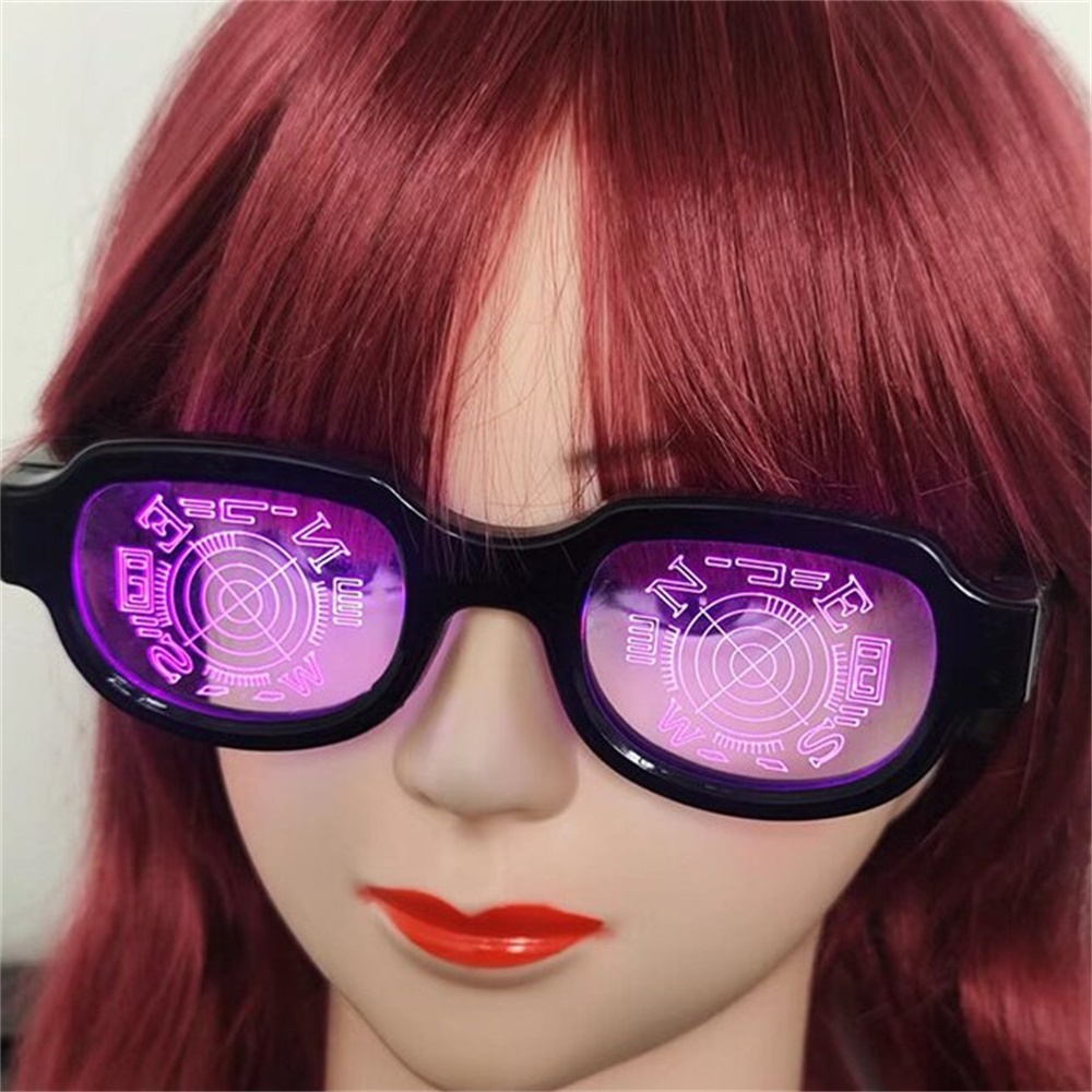 Conan Cosplay Led Sunglasses For Men Women Funny Cool Luminescent Glasses Cosplay Photo Prop For