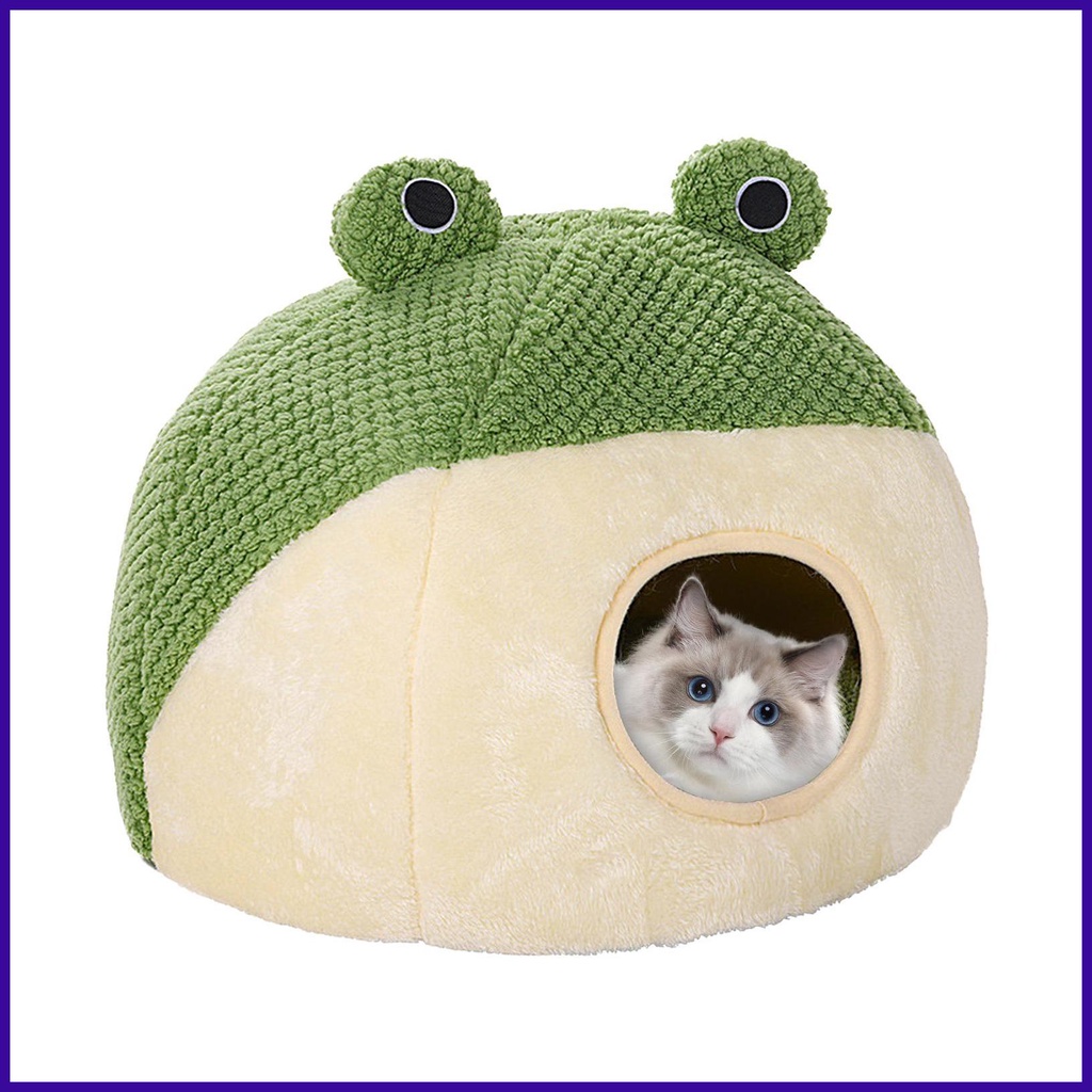Cat Hideaway Bed Enclosed Cat Bed Indoor Cat Hideout Cat Bed Nonslip