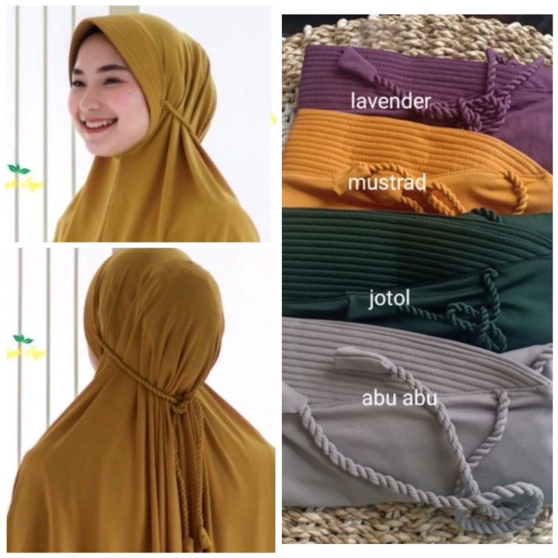 Braid Rope Hijab/Strap Hijab/Latest Instant Hijab Today Jersy PREMIUM ...