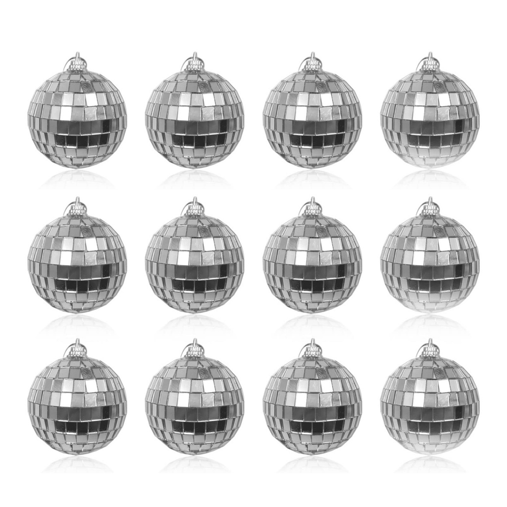 daminglack* Hangable Disco Ball Ornaments Reflective Disco Party Balls