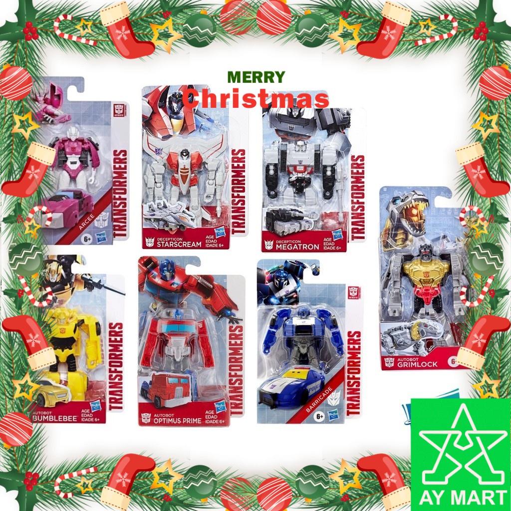 Transformers Authentics Bravo Optimus Prime/Bumblebee/Arcee/Barricade ...