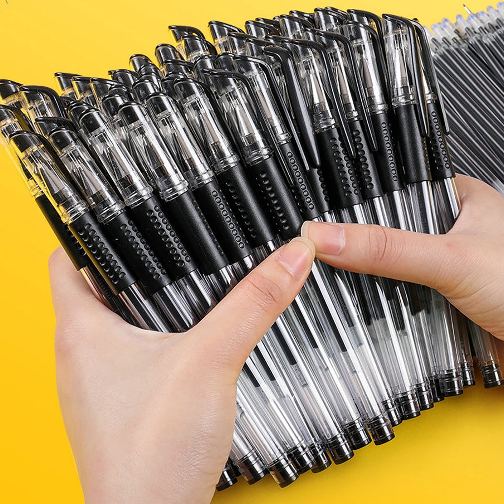 1pcs Simple 0.5mm ballpen black ballpen gel pen ball pen with Refill School Stationery Shopee
