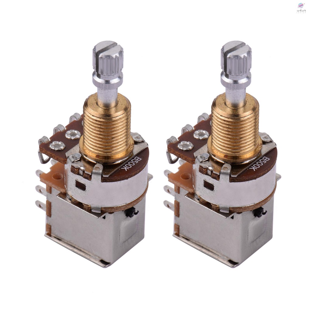HighQuality Electric Guitar Bass Potentiometers Split Shaft Pots Push