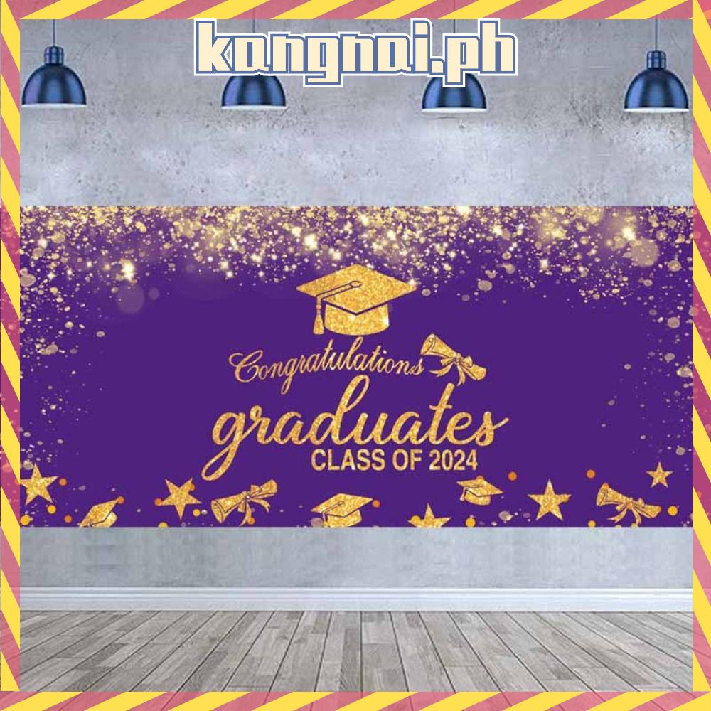 KANGNAI 2024 Graduation Banner, Hanging DIY Decoration Couplet, Large