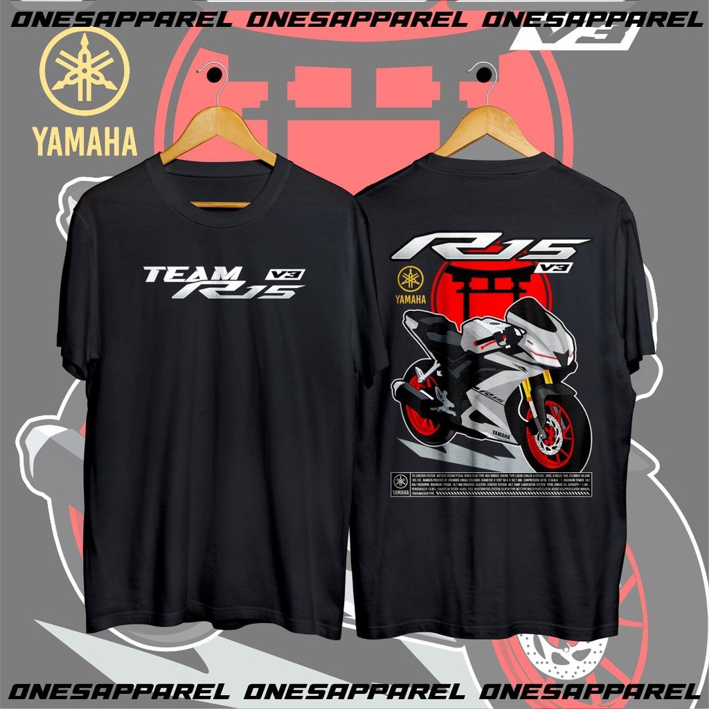 Men's and Women's Motorcycle T-shirt Yamaha R15 V3 Sunmori Premium ...