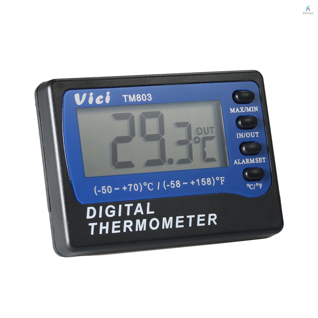 KKmoon Vici Fridge Digital Temperature LCD Clock Min Thermometer Mini ...