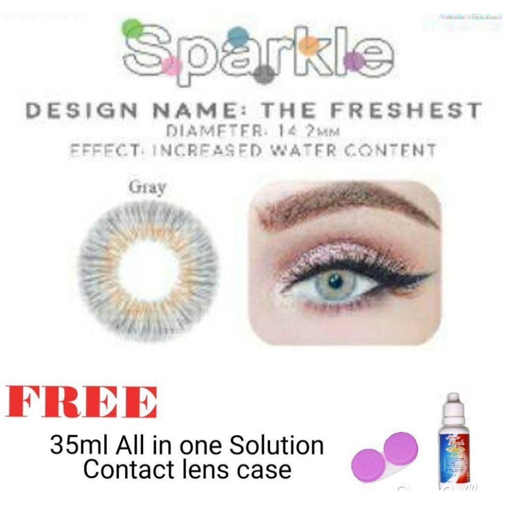 The Freshest Sparkle Contact lens 14.2mm FREE SOLUTION FREE LENS CASE ...