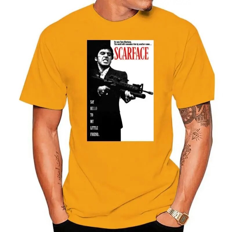 Scarface Movie Poster Unisex Ahegao Shirts Satanism T-Shirts Skull ...