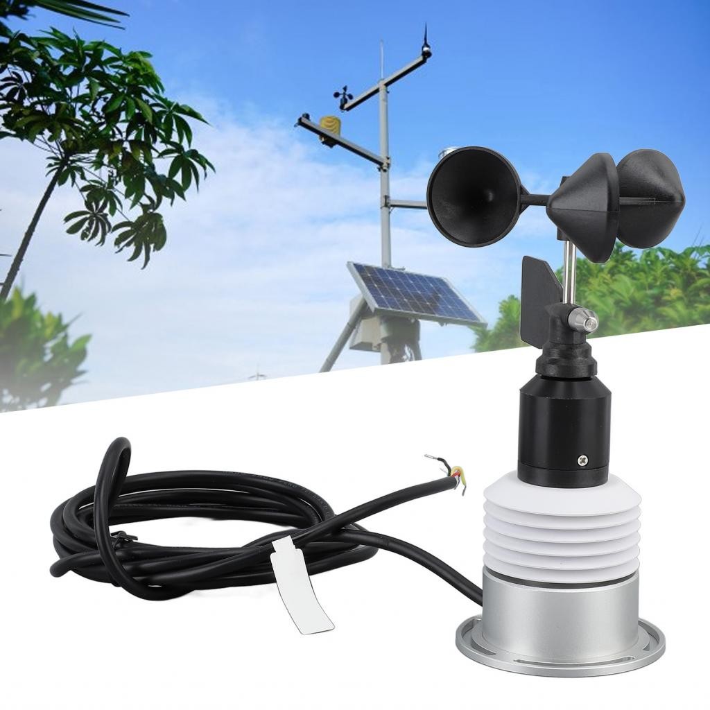 5 In 1 Weather Meter W/Cable Wind Speed Direction Temperature Humidity ...
