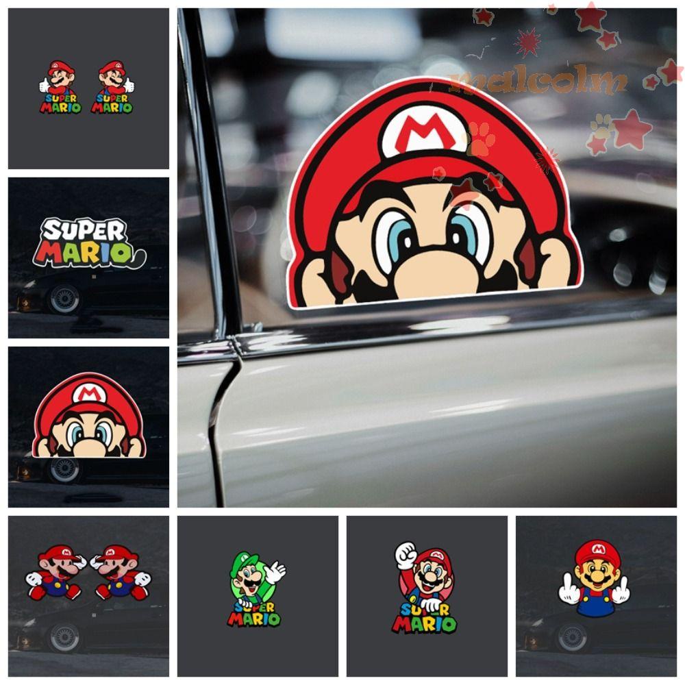 MALCOLM Super Mario Car Decal, Super Mary Mario Bros Super Mario Window