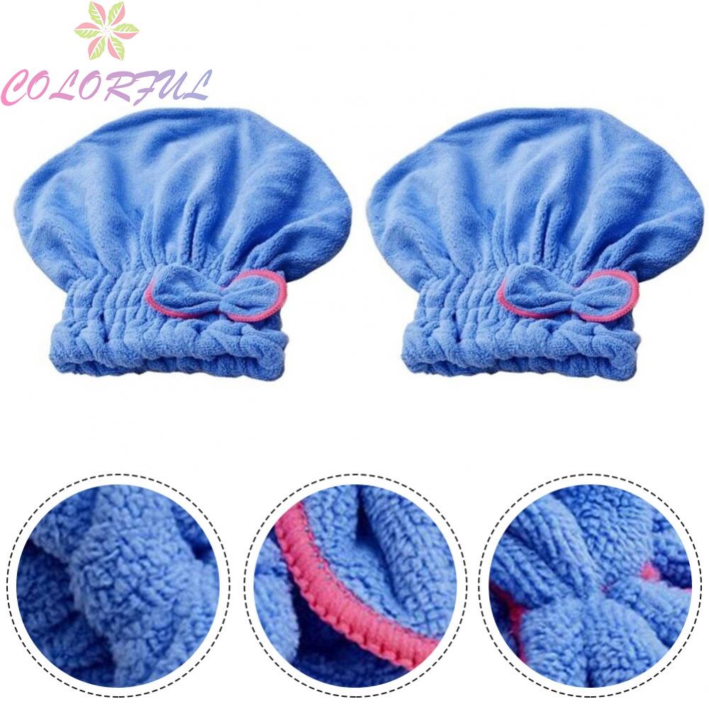 Wet Hair Towel Wrap Hair Towel Hat x 2 Super Absorbent Fast Dry Hair
