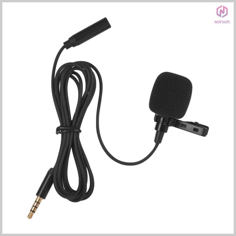 Mini Clipon Lapel Lavalier Condenser Microphone Mic for iPhone Android