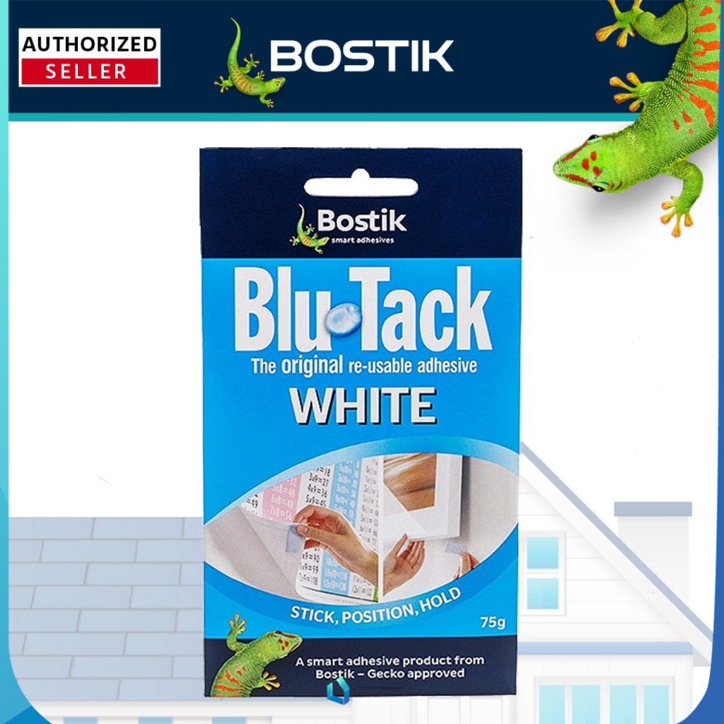 Bostik BluTack White "The ReUseable Adhesive" Tack White "The