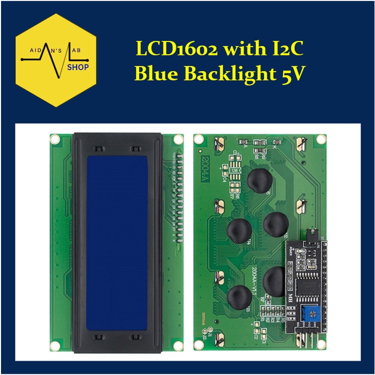 LCD Display module | 1602 | 2004 | Blue Backlight | with I2C | Aidans ...