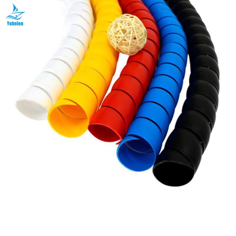 2meters 8mm 10mm Line Organizer Pipe Protection Flexible Spiral Wrap ...