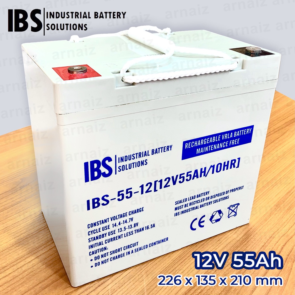 Ibs 12v 55ah Sla Rechargeable Battery Ibs 55 12 Valve Regulated Lead Acid Battery Ibs 55 12 Vrla 3798