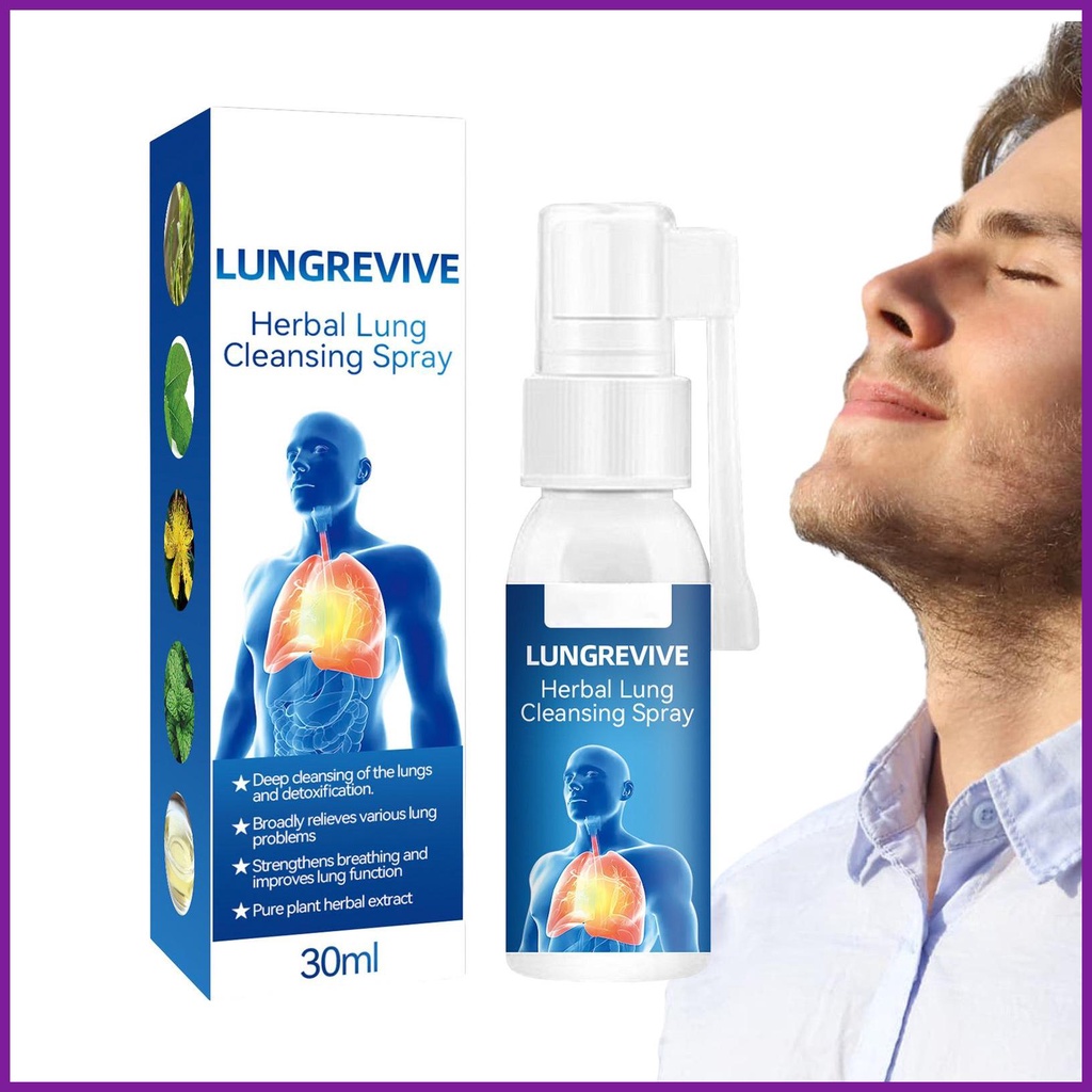 Natural Lung Cleanse Nasal Spray for Breathe Easily Sinus Cleansing ...