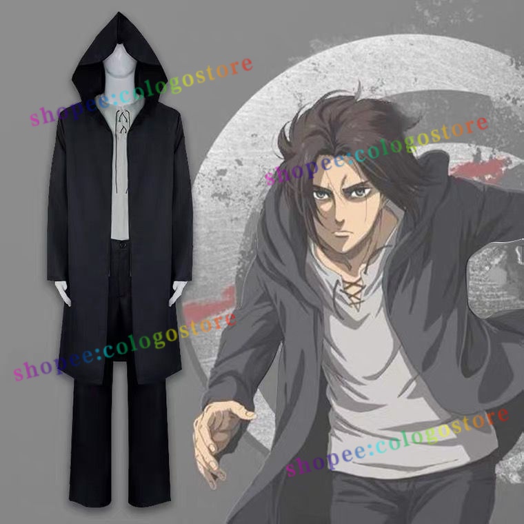 Eren Jaeger Women Girls Lolita Kimono Dress Outfits Party Carnival Halloween Cosplay Costume