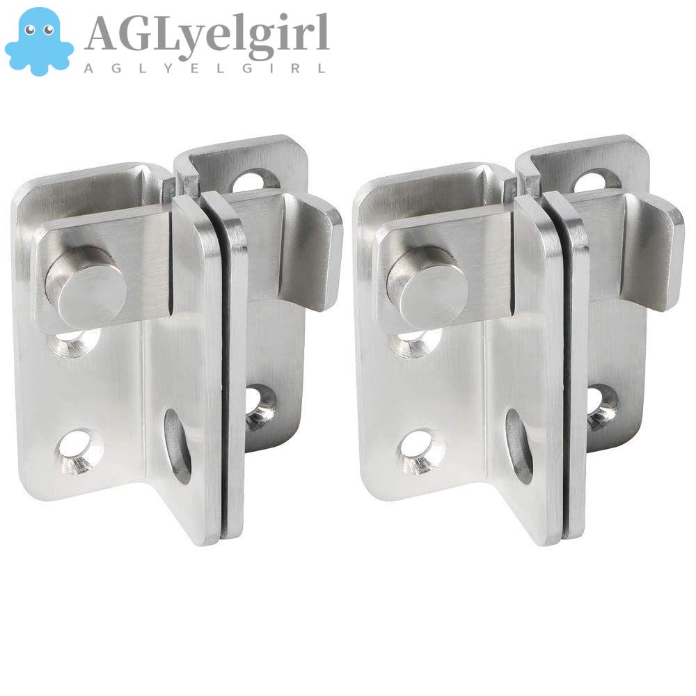 AGLYELGIRL 2Pcs Flip Latch, Stainless Steel with Screws Gate Latches