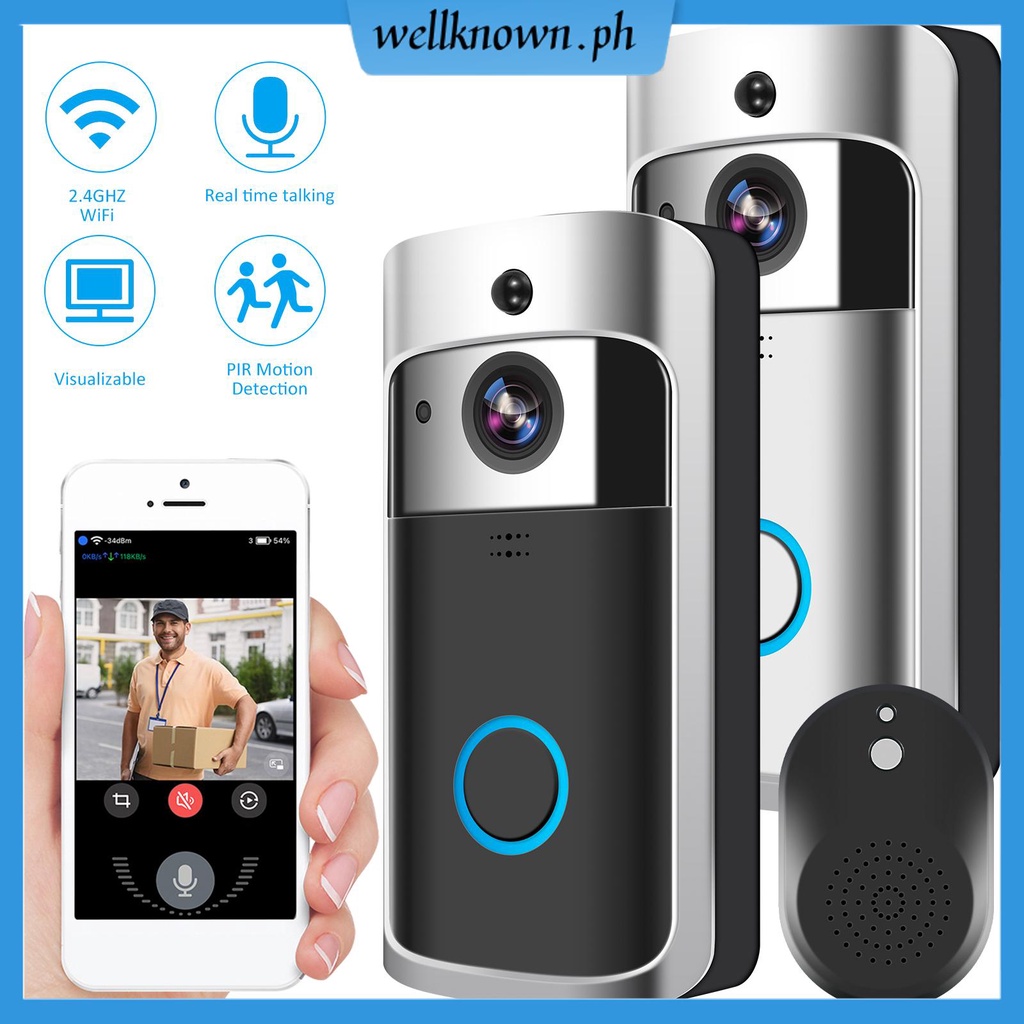 Wireless Video Doorbell Camera Smart V5 Visual Doorbell WiFi Security