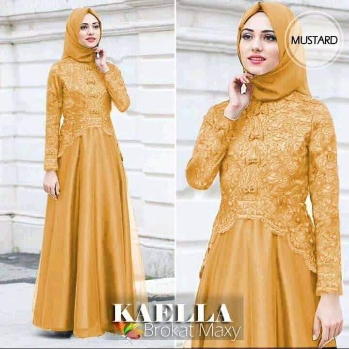 (ส่วนลด)KAELLA MAXI DRESS JAKARTA MUSLIM DRESS MODEST FASHION WEAR