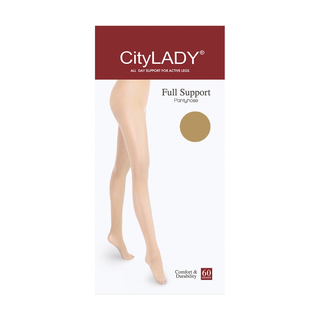 ♟CityLady Full Support Pantyhose (Thicker) Skintone Shopee Philippines