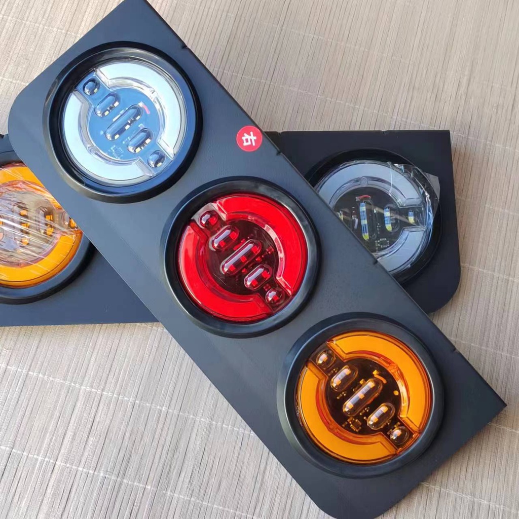 ED light guide set trailer tail light 24v semi-trailer small three ...