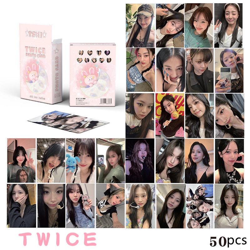 50pcs MISAMO TWICE Photocards Laser Hologram Lomo Cards Nayeon ...