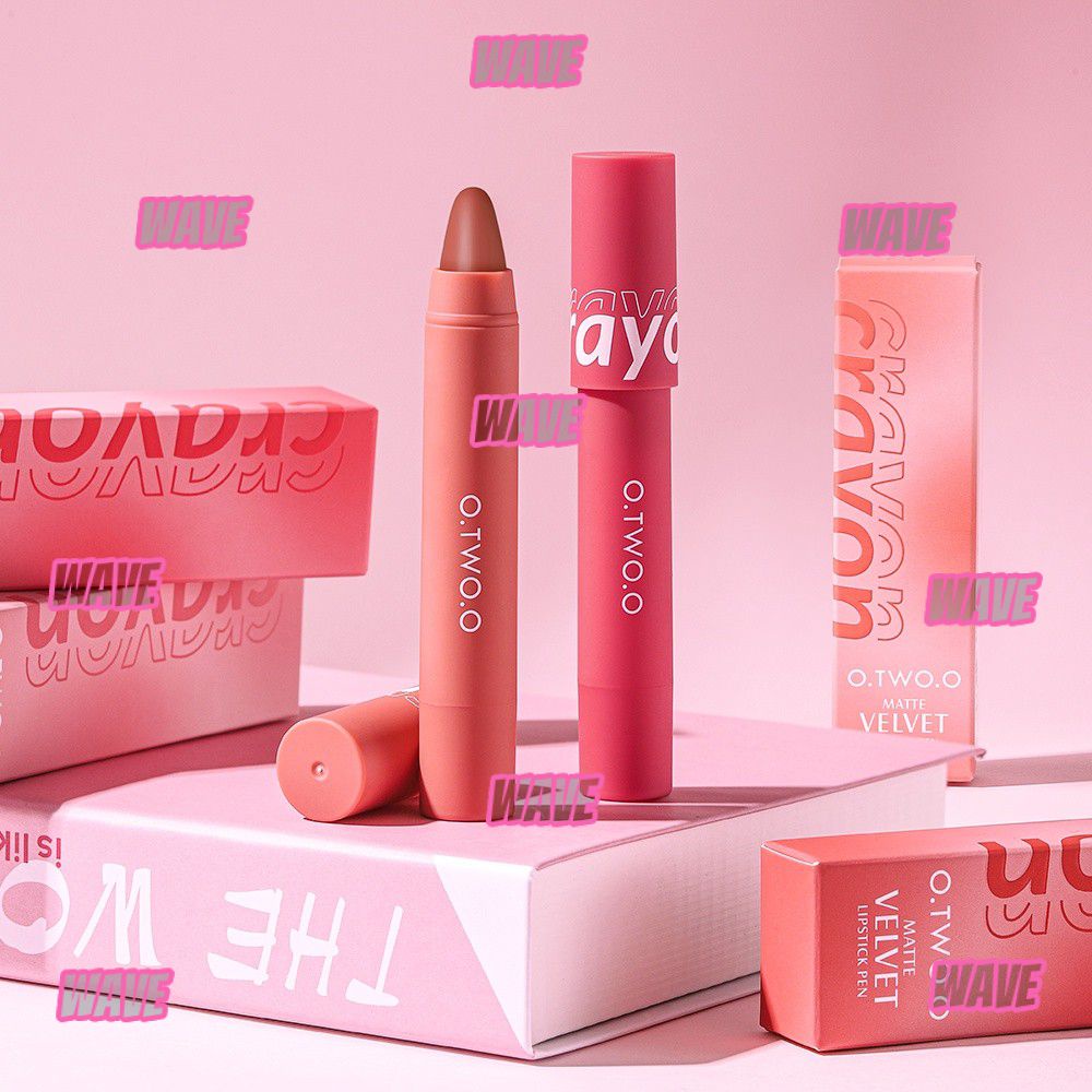 wave O.two.o 5 Colors Velvet Mist Lipstick Matte Crayon Lip Pen ...