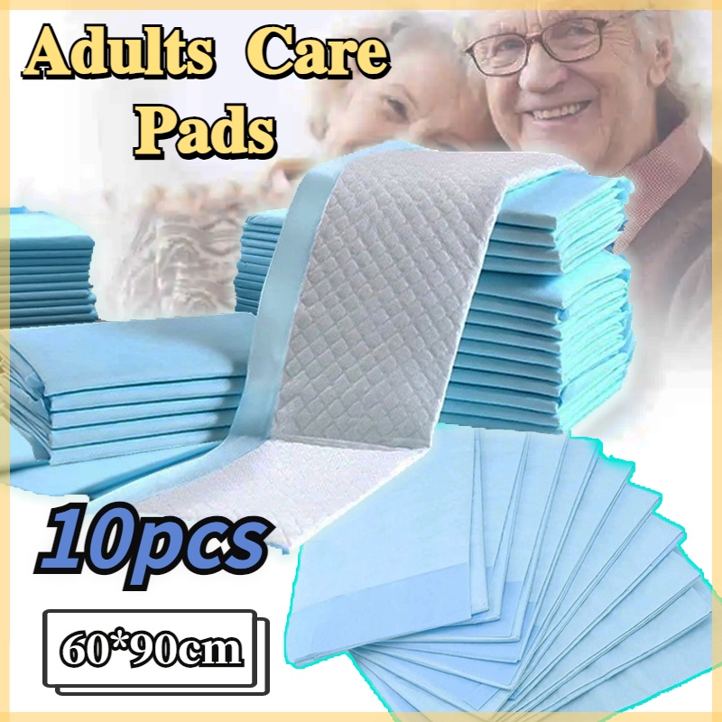 10PCS Adult Nursing Pads Disposable Pads Elderly Incontinence Diaper 60 ...