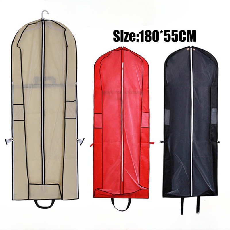 【High Quality】1Pcs 180cm Wedding Dress Dust Cover 180*60*10cm Gown