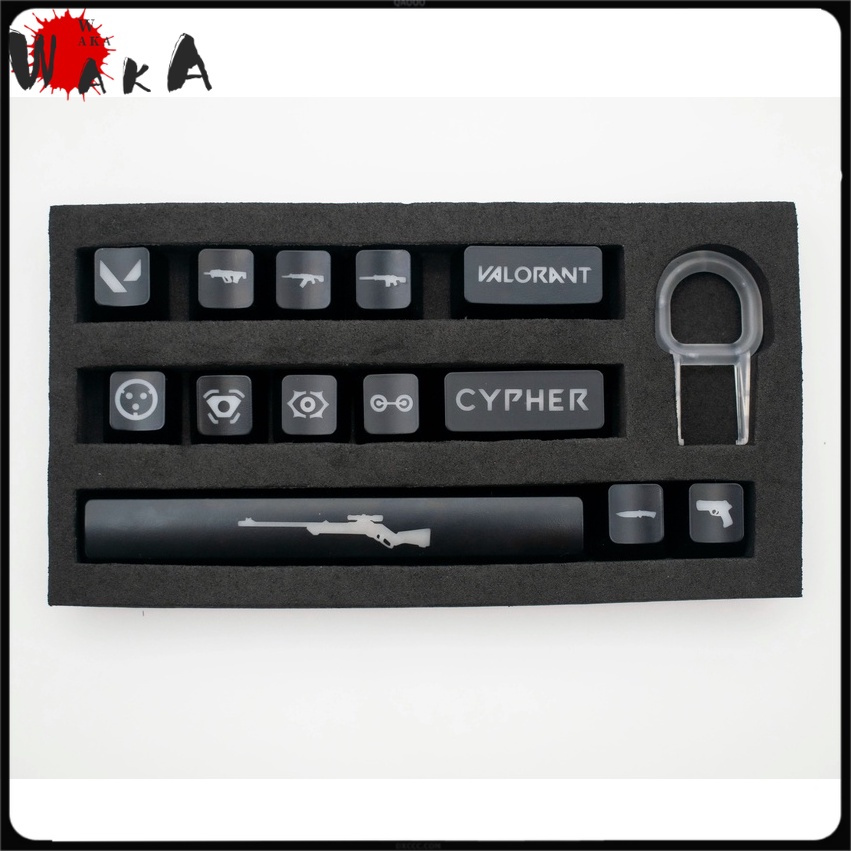 Valorant keycaps Chyper keycaps Laser engraving keycaps backlight OEM