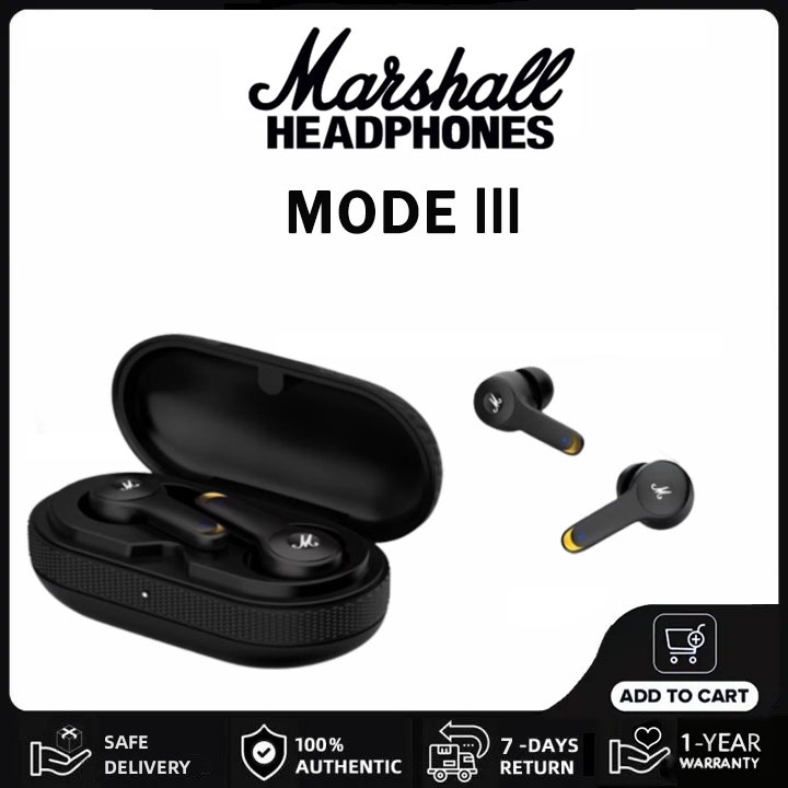 Marshall earbuds MODE III wireless earbuds bluetooth earphones with mic