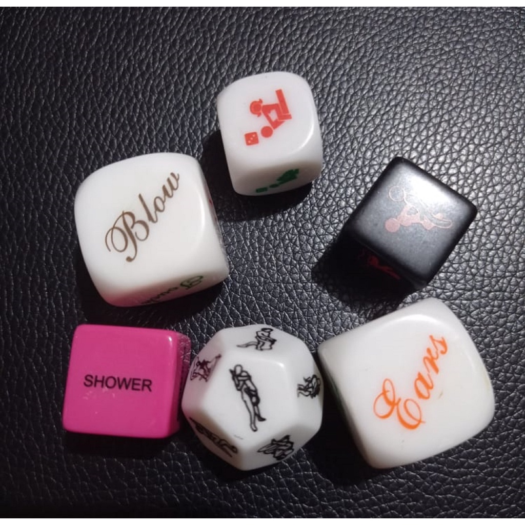6pcs Fun Acrylic Dice Love Sex Game Toy Couple T Shopee Philippines 5401