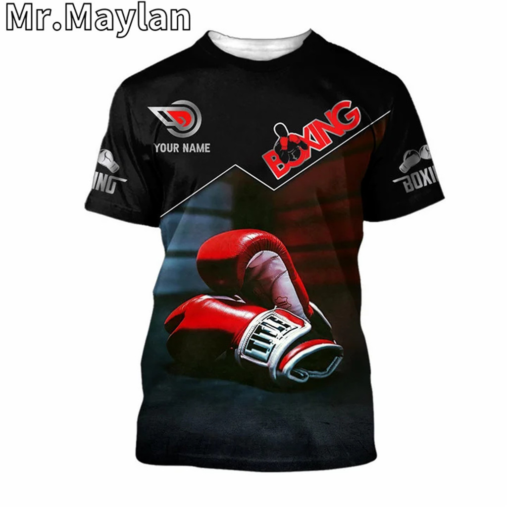 PERSONALIZED NAME BOXING LOVERS 3D Printed T-shirts for Men/women ...
